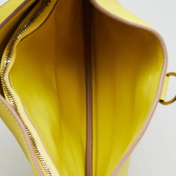 Hermes Lime Evercolor Leather Palladium Plated Trim Duo 24 Bag - Picture 10 of 12